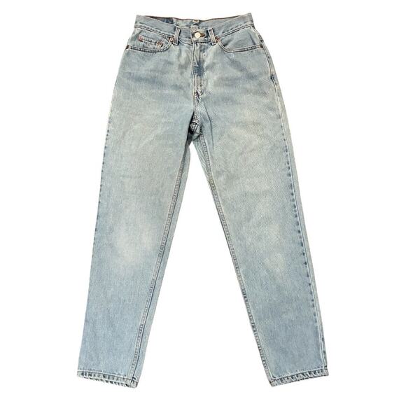 Vintage Levi's 512 Slim Fit Straight Leg Light Blue Jeans Size 8 Regular - Picture 1 of 4